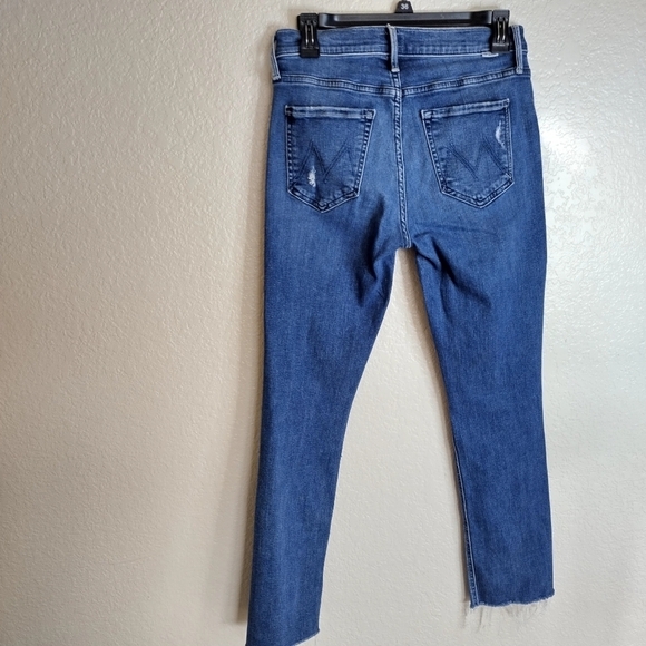 Mother the mid rise dazzler ankle fray in weekender warrior sz 27 - Picture 9 of 12